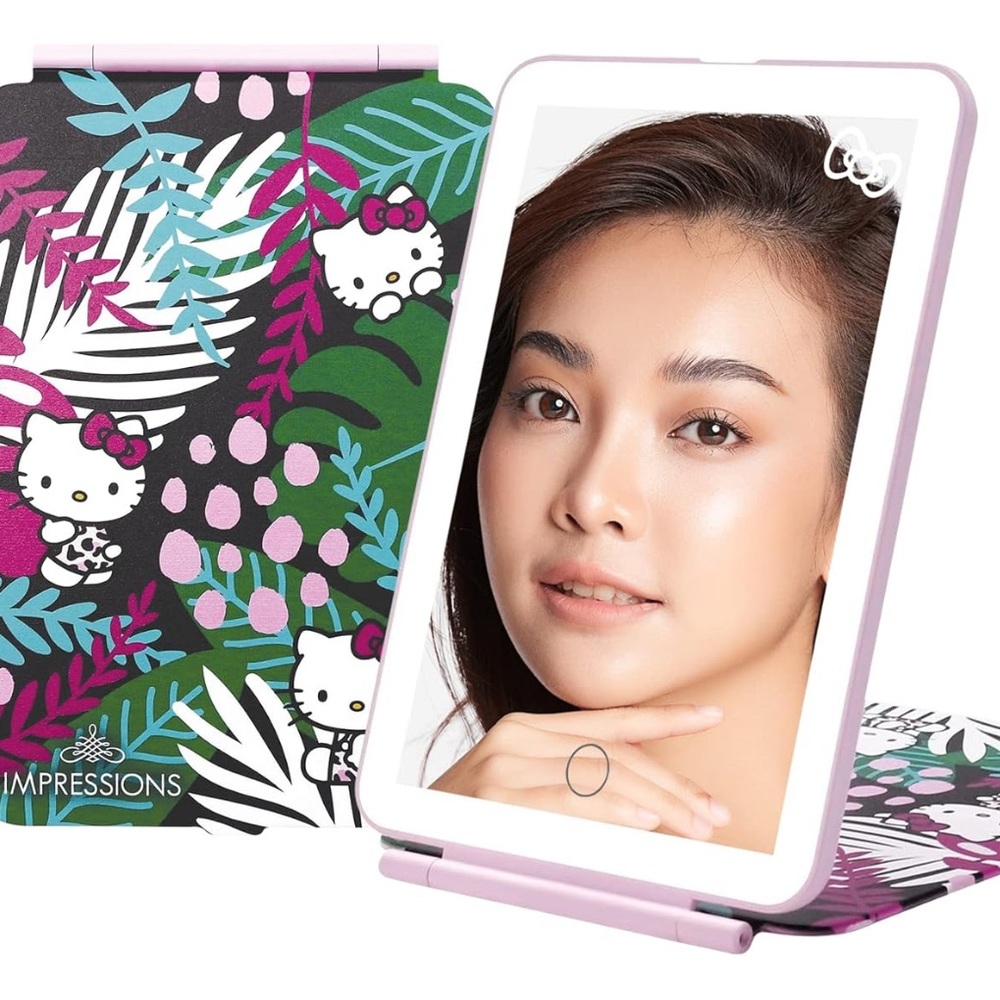 Impressions Vanity Hello Kitty Touch Pad Mini Tri-Tone Makeup Mirror